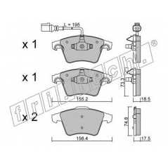 fri.tech. Σετ τακάκια 568.1 ECE, APPROVED