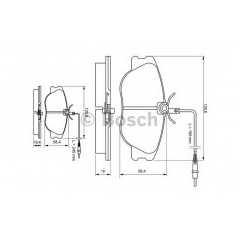 BOSCH Σετ τακάκια 0 986 424 033 JUMPY (U6U) 1994, ULYSSE (220) 1994-2002, ZETA (220) 1995-2002, 806 (221) 1994-2002, EXPERT (224