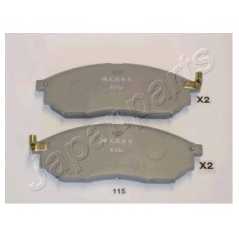 JAPANPARTS Σετ τακάκια PA-115AF 41060 0023, EX 2007, FX 2002, M (Y51) 2010, MURANO (Z50) 2003, MURANO (Z51) 2007, NAVARA (D40) 2