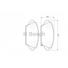 BOSCH Σετ τακάκια 0 986 424 663 GBP 9034, SFP 0000, SFP 0003