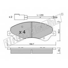 fri.tech. Σετ τακάκια 695.0 ECE, APPROVED