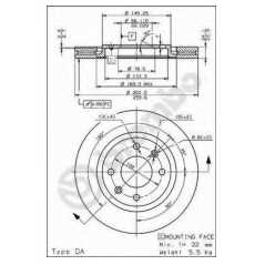 BRECO Δισκόπλακα BS 8268 406 (8B) 1995-2005