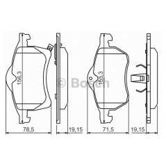 BOSCH Σετ τακάκια 0 986 424 457 ZAFIRA (F75) 1999, ZAFIRA A (F75_) 1999-2005