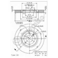 BRECO Δισκόπλακα BS 8531 406 (8B) 1995-2005