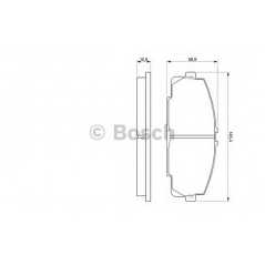 BOSCH Σετ τακάκια 0 986 424 319 04465 2504, 04465 2602, 04465 2607, 04465 2609, 04465 2616, 04465 2617, 04465 2625, 04465 2626, 