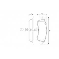 BOSCH Σετ τακάκια 0 986 494 110 BOSCH, CITROEN, FIAT, PEUGEOT, JUMPER, DUCATO, BOXER