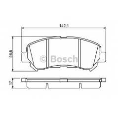 BOSCH Σετ τακάκια 0 986 494 244 TRAIL (T31) 2007