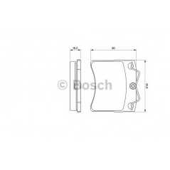 BOSCH Σετ τακάκια 0 986 460 954 BOSCH, VW, TRANSPORTER, IV, TD, TDI, VR