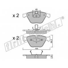 fri.tech. Σετ τακάκια 574.4 ECE, APPROVED