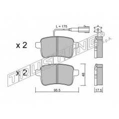 fri.tech. Σετ τακάκια 912.0 ECE, APPROVED