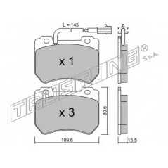 fri.tech. Σετ τακάκια 865.0 ECE, APPROVED