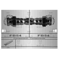 MALO Ελαστικοί σωλήνες φρένων (μαρκούτσια) 80030 ATOS (MX) 1998