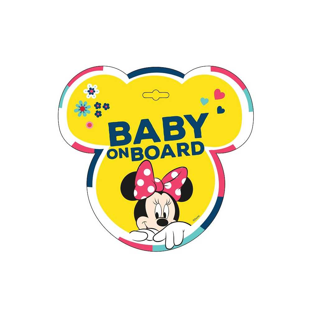 BABY ON BOARD ΕΝΔΕΙΞΗ  MINNIE AMIO - 1 ΤΕΜ.