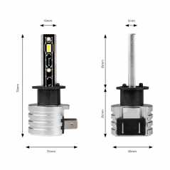 ΛΑΜΠΕΣ LED H1 H-SERIES 932V 50W 6500K 2.225lm +200% CSP LED  AMiO - 2 TEM.