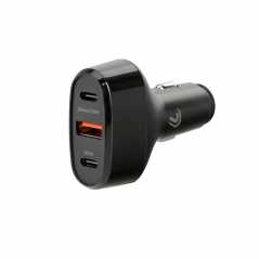 ΦΟΡΤΙΣΤΗΣ ΑΝΑΠΤΗΡΑ 12/24V MAX 40W ΜΕ 1 ΘΥΡΑ USB A & 2 ΘΥΡΕΣ USB C FAST CHARGE ΜΑΥΡΟΣ ROCKET 3 PRO LAMPA - 1 TEM.