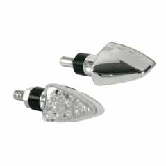 ΦΛΑΣ MOTO ARROW 12V LED 63x25mm ΧΡΩΜΙΟ LAMPA - 2 TEM.