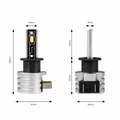 ΛΑΜΠΕΣ LED H3 H-SERIES 918V 42W 6500K 3600lm +200% CSP LED  AMiO - 2 TEM. 