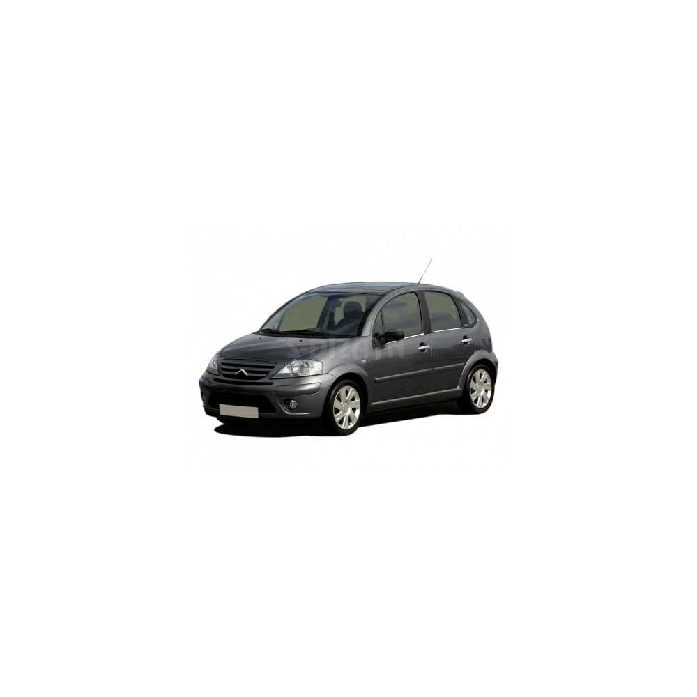 ΜΑΡΣΠΙΕ ΕΣΩΤΕΡΙΚΑ ΓΙΑ CITROEN C3 4D/5D 2002-2009 ΠΟΡΤΑΣ ΧΡΩΜΙΟ ΜΕΤΑΛΛΙΚΟ S-Dizayn - 4 τεμ