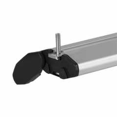 ΜΠΑΡΕΣ ΟΡΟΦΗΣ ΑΛΟΥΜΙΝΙΟΥ BLADE M SILVER 118cm ΜΕ ΑΚΡΑ ALFA HIGH ΓΙΑ FLUSH / STANDARD RAILS MENABO - 2 ΤΕΜ.