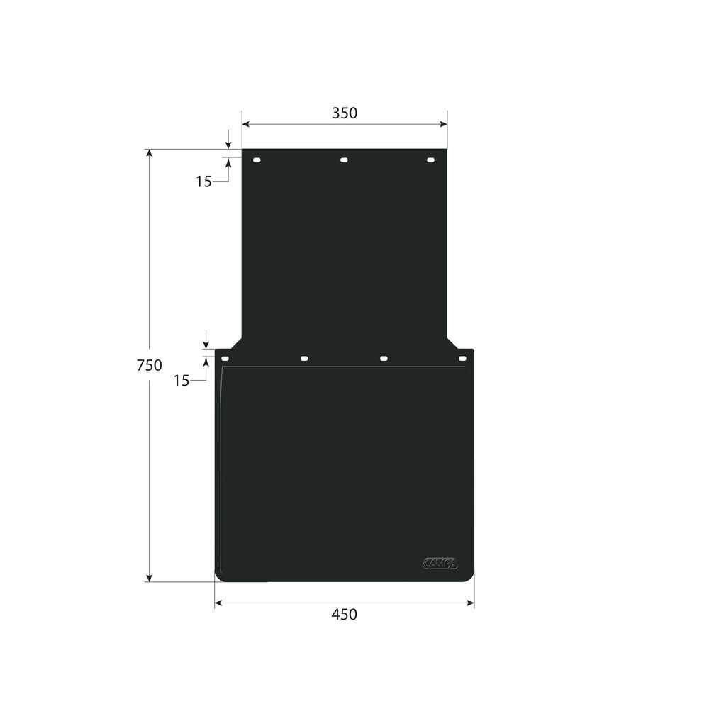 ΛΑΣΠΩΤΗΡΕΣ ΦΟΡΤΗΓΟΥ PVC ΜΑΥΡΟΙ ΜΕ ΕΓΚΡΙΣΗ 450x750x350mm LAMPA - 2 ΤΕΜ.